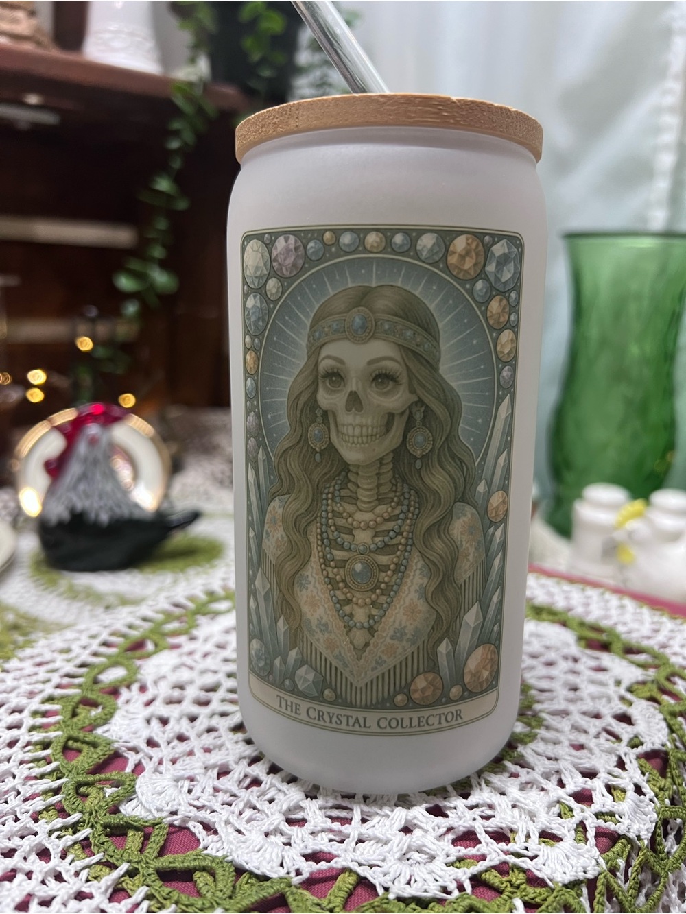 The Crystal Collector Sublimated Beer Can Glass.